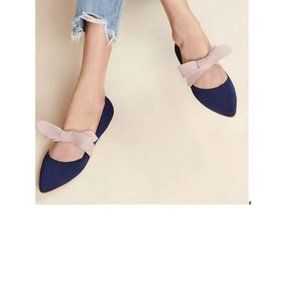 Rothy’s The Mary Jane in Sapphire Bow Flats Shoes